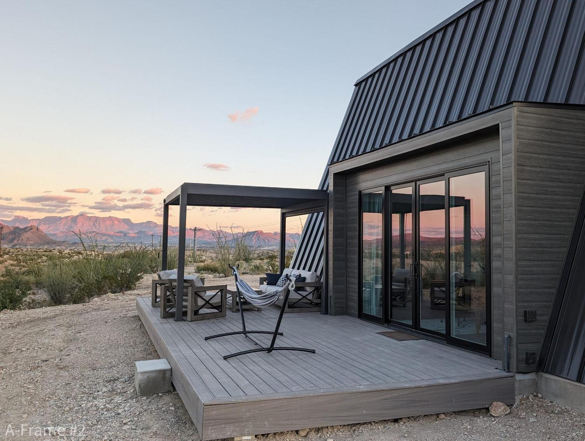 Stardust Big Bend Luxury A-Frame#5 Great Views Villa Terlingua Eksteriør billede